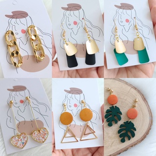 ต่างหูน่ารัก สไตล์เกาหลี สินค้าพร้อมส่ง
