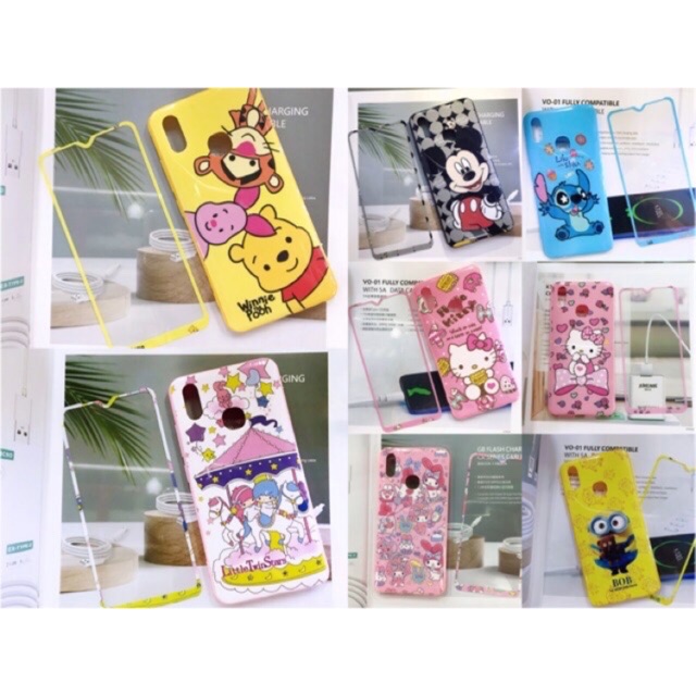 เคส + ฟิล์มกระจกงานดีมาใหม่ค่ะประกบหน้าหลังลายการ์ตูน(สิ้นค้าพร้อมส่ง)รุ่น Samsung/A10s/A30s/A50s/A10/A50/j7prime/j710/