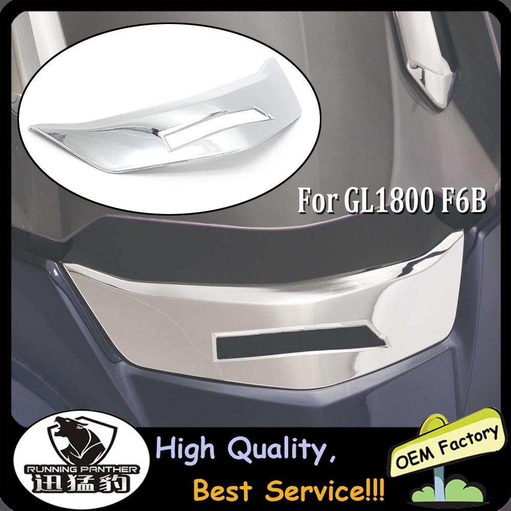 Motorcycle Chrome Fairing Head Cover Front Upper Cowl For Honda Gold Wing Goldwing GL1800 F6B GL 180