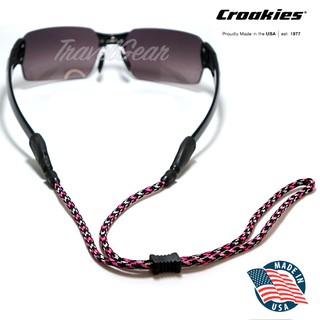 สายคล้องแว่น Croakies รุ่น Terra Combo XXL / Tite End Neon Pink Multi ( สีชมพู )