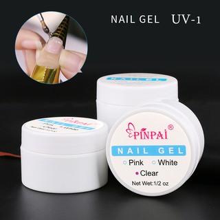 CHARZIEG เจลต่อเล็บ NAIL Gel สีใส/สีขาว/สีชมพู 15ml​