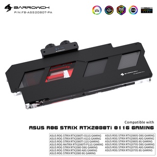 ASUS ROG STRIX RTX2080Ti 2080 Barrowch full coverage GPU water block Aurora Black (จัดส่งในไทย รับประกัน 1 ปี)