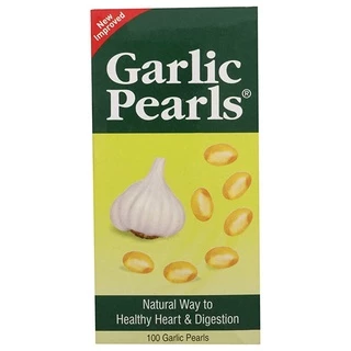 Garlic Pearls น้ำมันกระเทียมสกัด 100 เม็ด หมดอายุ 30/07/2027 ลดไขมัน บำรุงหัวใจ หลอดเลือด
