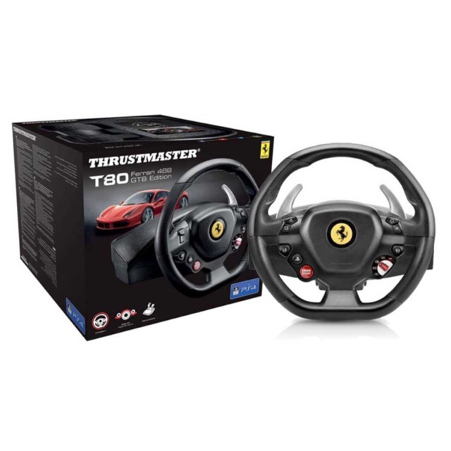 thrustmaster t80 ferrari 488 gtb edition racing wheel