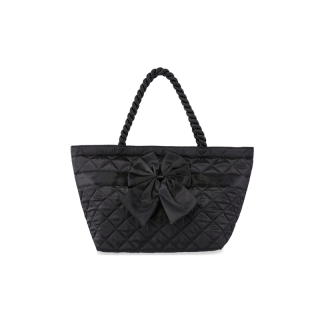 NaRaYa กระเป๋าถือ Satin Quilted Trapeze with Bow