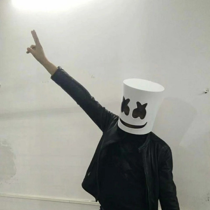 (🎉พร้อมส่ง🎉) หมวกดีเจ หน้ากากดีเจ Marshmello อุปกรณ์คอนเสิร์ต ปาร์ตี้ สวยมากกก - รูปที่ 3