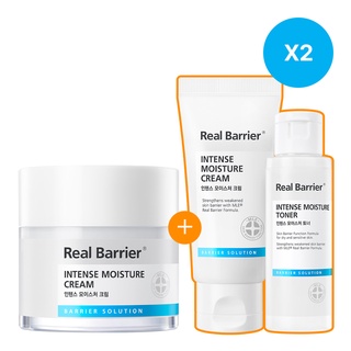 Real Barrier Intense Moisture Cream 50ml / Renewal Cream 50ml + 50ml + Toner 50ml