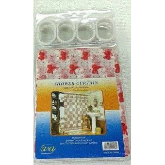 ม่านห้องน้ำ 180x180cm. (1*120) T5670 P8444