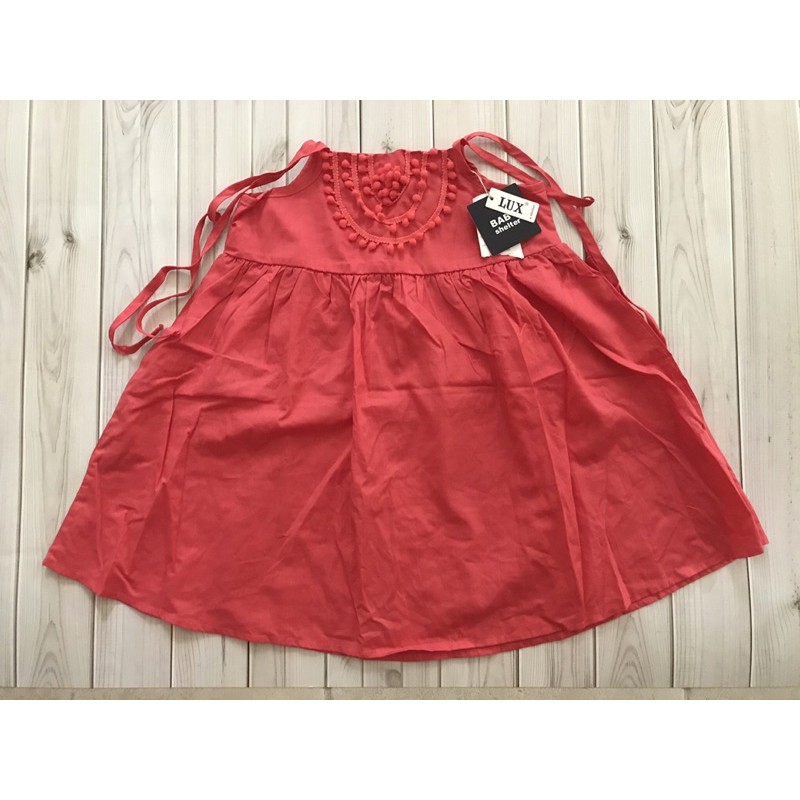 Baby Shelter เดรสสายเดี่ยวผ้าบาง ใส่ไม่ร้อน ไซส์ 2-3y