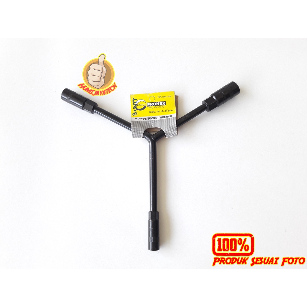 Y-Socket ประแจ 10mm-12mm-14mm Prohex Reg.เยอรมนี / Y-Socket ประแจ ขนาด 10 12 14