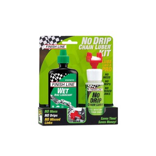 ชุดขวดใส่น้ำมันหล่อลื่น No Drip พร้อมน้ำมันหล่อลื่นโซ่ Wet Lube 4oz น้ำมันหยอดโซ่