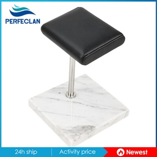 [🆕PER.-11--] Black Marble Base &amp; PU Holder Watch Display Stand for Shop /Personal Golden Pole