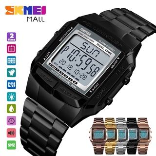 Skmei 1381 DualTime 5 นาฬิกาข้อมือสปอร์ตแฟชั่น นับถอยหลัง กันน้ํา 50 เมตร สําหรับบุรุษ