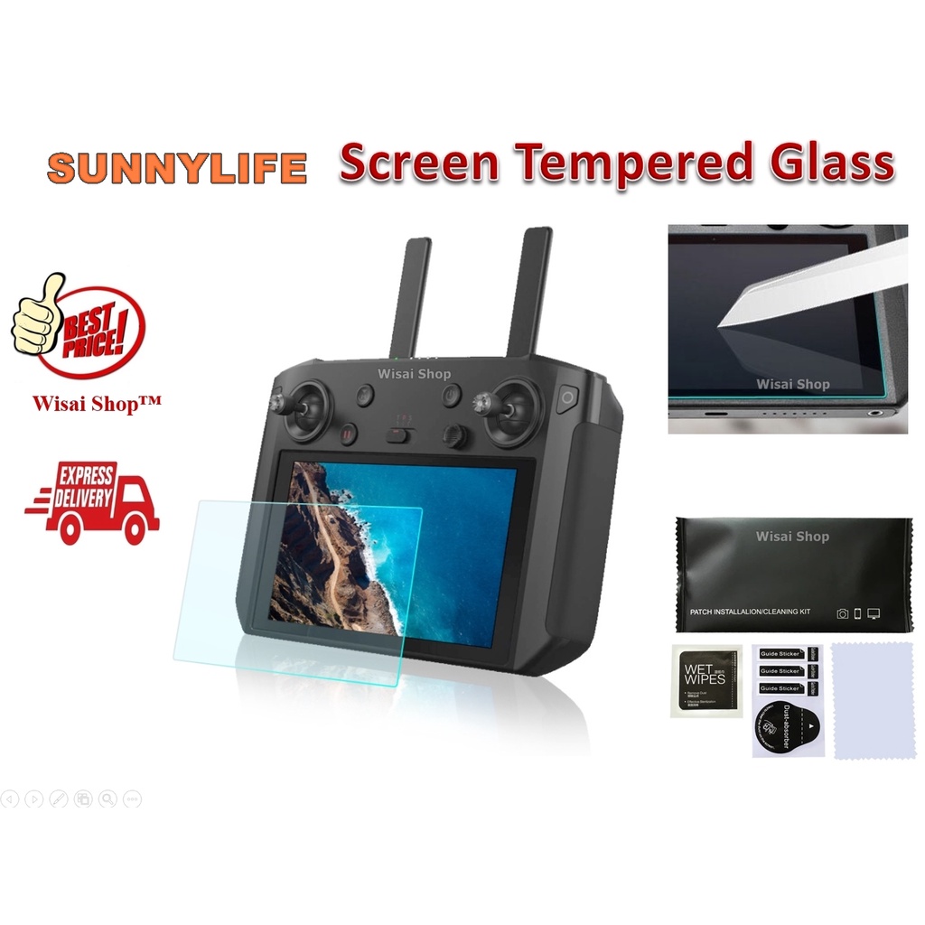 SunnyLife ฟิล์มกระจกกันรอย Screen Protective Film Tempered Glass สำหรับรีโมท DJI Smart Controller
