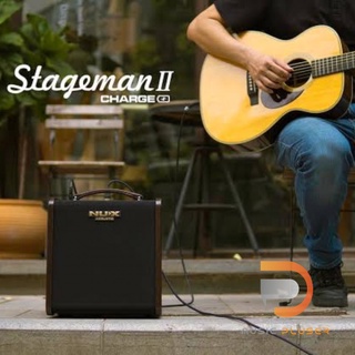 NUX AC-80 Stageman II แอมป์กีตาร์อะคูสติกขนาด 80วัตต์ เชื่อมต่อผ่านบลูทูธผ่าน App พร้อมฟังชั่น Loop ในตัว ประกัน 1ปีเต็ม