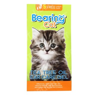 Bearing Cat Ear Care Gel Tea Tree Oil [100ml] เจล ทำความสะอาดหูแมว ทีทรี ออยส์ ไม่ก่อให้เกิดการระคายเคือง