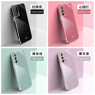 oppo A74 4G เคส oppo A95 4G ขอบตรง 90° เคสโทรศัพท์มือถือ แฟชั่น สำหรับเคสโทรศัพท์แบบเคลือบด้วยไฟฟ้า