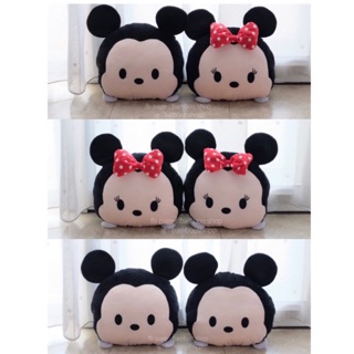 หมอนรองคอในรถ ที่รัดเบาะรถยนต์ mickey&amp;minnie (ราคาต่อ 1 คู่ = 2 ใบ)