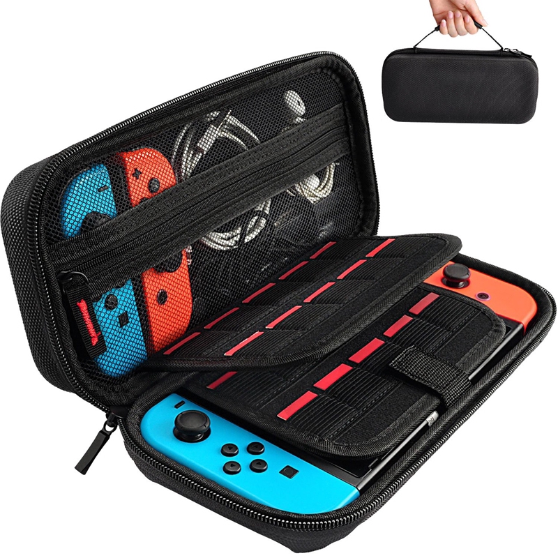 nintend เคสกระเป๋าป้องกัน สําหรับใส่ตลับเกมส์ ตัวเครื่อง จุเเผ่นเกมได้ 20 เกม