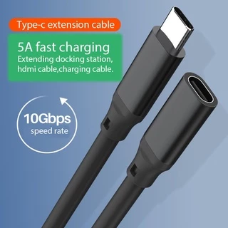 Type-c Extension Cable Usb3.1gen2 USB C ชายหญิง 100W Fast Charging 20Gbps ข้อมูล 4K 60HZ สายสําหรับแล็ปท็อป Docking Station โทรศัพท์มือถือแท็บเล็ต Monitor