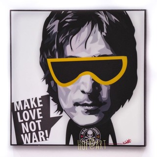 John Lennon #3 The Beatles จอห์น เลนนอน เดอะบีทเทิลส์ รูปภาพ​ติดผนัง pop art กรอบรูป แต่งบ้าน ของขวัญ โปสเตอร์ งานกราฟิก