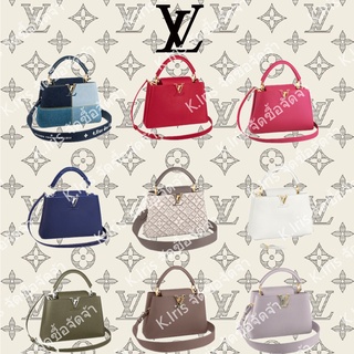 Louis Vuitton/ LV/ CAPUCINES BB กระเป๋าถือ/ กระเป๋าสะพายข้าง