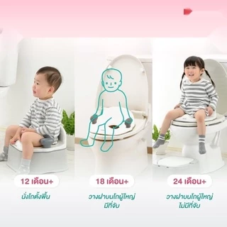 Richell (ริเชล) กระโถนเด็กปรับใช้ได้ 3 ระดับตามพัฒนาการลูกน้อย เหมาะสำหรับเด็กวัย 4 - 18 เดือน