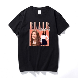 เสื้อยืดผ้าฝ้ายพิมพ์ลายขายดี เสื้อยืดแขนสั้น ผ้าฝ้าย พิมพ์ลาย Blair Waldorf Gossip Rapper ยุค 90 สไตล์วินเทจ สําหรับผู้ช