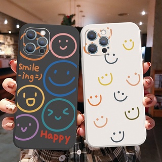 เคสโทรศัพท์มือถือ ขอบสี่เหลี่ยม ลายอิโมจิยิ้ม สําหรับ Xiaomi Redmi Note 10 Pro 9S 9A POCO X3 NFC M3 Pro 5G