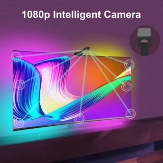 🔥21-85 TV แบ็คไลท์LEDพร้อมกล้องถ่ายรูป RGBIC TV Backlights สำหรับทีวี นิ้วและการตกแต่งห้องเล่นเกมคอมพิวเตอร์