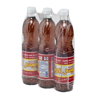 โปรโมชัน! รวมรส น้ำปลาผสม ขวดเพท 700 มล. x 3 ขวด Ruamros Mix Fish Sauce 700 ml x 3 bottles