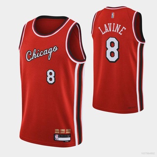 เสื้อกีฬา Nba Jersey Chicagobulls No.11 Lavine Derozan สไตล์คลาสสิกขนาดพลัสไซส์