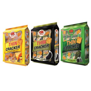 OK Thin Cracker 256g โอเค ทิน แครกเกอร์ ขนมปังกรอบ