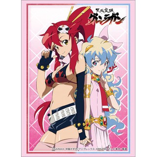 Bushiroad Sleeve HG Vol.1439 Gurren Lagann "Yoko &amp; Nia" ซองคลุมการ์ดขนาด Weiss Schwarz, Buddyfight, MTG