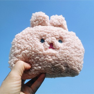 กระเป๋าสตางค์พร้อมส่ง fluffy rabbit zipper wallet