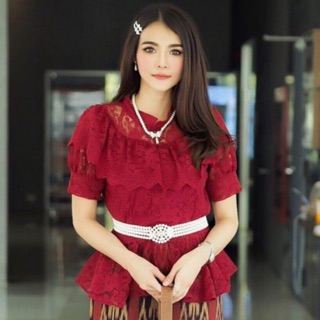เสื้อลูกไม้แขนสั้น (รุ่นวนิดาแขนสั้น)