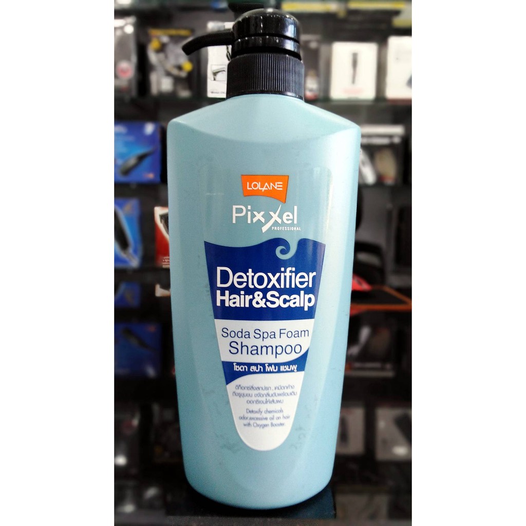 แชมพู โลแลน / LOLANE Pixxel Detoxifier Hair & Scalp Soda Spa Foam Shampoo ปริมาณสุทธิ 500 มล.