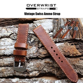 สายนาฬิกา สายหนัง Ammo รุ่น Vintage Swiss Ammo Straps