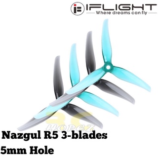 Iflight NAZGUL R5 5 นิ้ว 5 มม​​​​​​​ พร็อพ 3 ใบ สําหรับโดรนแข่งรถบังคับ (2 คู่/4 ชิ้น) MX-R5