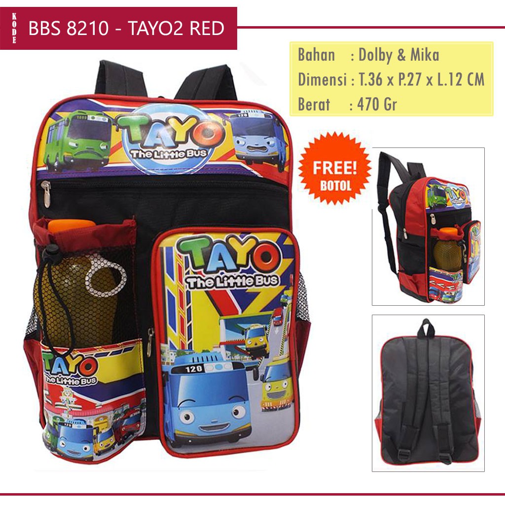 Tayo Character Bag / Tayo Boys School Backpack / Tayo Boys Backpack BBS-8210