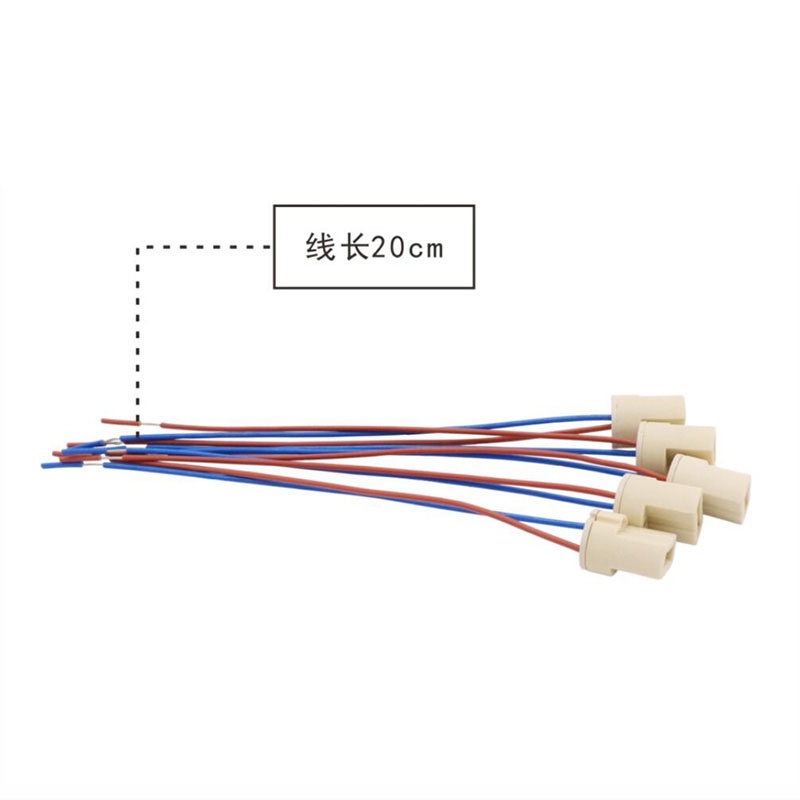 20 ซม.G9 ประเภทซ็อกเก็ตหลอดไฟ LED ฐานหลอดไฟ 250V 2A เซรามิคผู้ถือสายไฟสําหรับ G9 หลอดฮาโลเจน LED ไฟ THH1