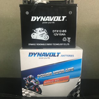 🔥Hot Price🔥แบตฯแบบแยกน้ำ รับประกัน 1 ปี Dynavolt DTX 12-BS Maintennance Free