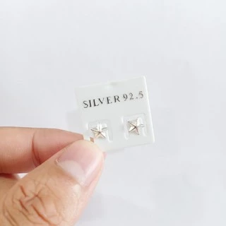 ต่างหูเงินแท้ Star Earrings 92.5% (ดาวร่ม)