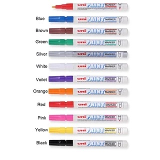 (KTS)ปากกา UNI-PAINT Marker PX-21 เลือกสีได้ ของแท้ จากญี่ปุ่น 100% (Made in JAPAN!!) ปากกาน้ำมัน หมึกน้ำมัน Oil Paint