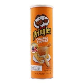 พริงเกิลส์มันฝรั่งทอดกรอบรสชีส 158กรัม Pringles Potato Crisps Cheese Flavor 158g.