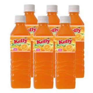 KELLY เคลลี่ น้ำส้ม10% ขนาด 450ml ยกแพ็ค 6ขวด ORANGE JUICE