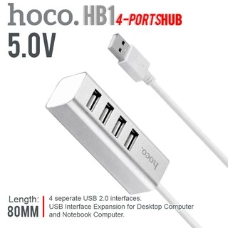 Hoco HB1 Ports HUB / Type-C อุปกรณ์ ตัวแปลง เพิ่มช่อง HUB USB ใช้งานง่าย สินค้าของแท้100%