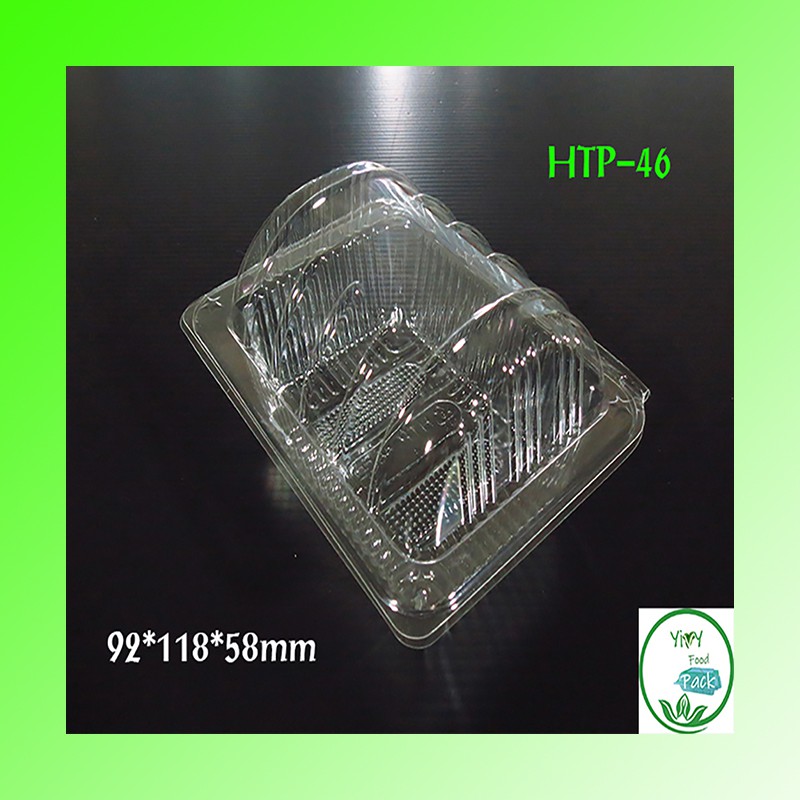 TP-46, H TP-46 กล่องพลาสติกใส OPS สำหรับใส่อาหาร กล่องข้าว กล่องเบเกอรี่ bakery (100 ชิ้น)