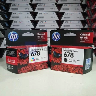[หมึกพิมพ์อิงค์เจ็ท] HP 678 BK/CO แพคเดี่ยว (หมึกดำ หรือ หมึกสี) - 1 กล่อง