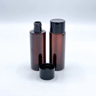 ขวด PET สีชา 100 ml + ฝา PET สีดำ by innotrend